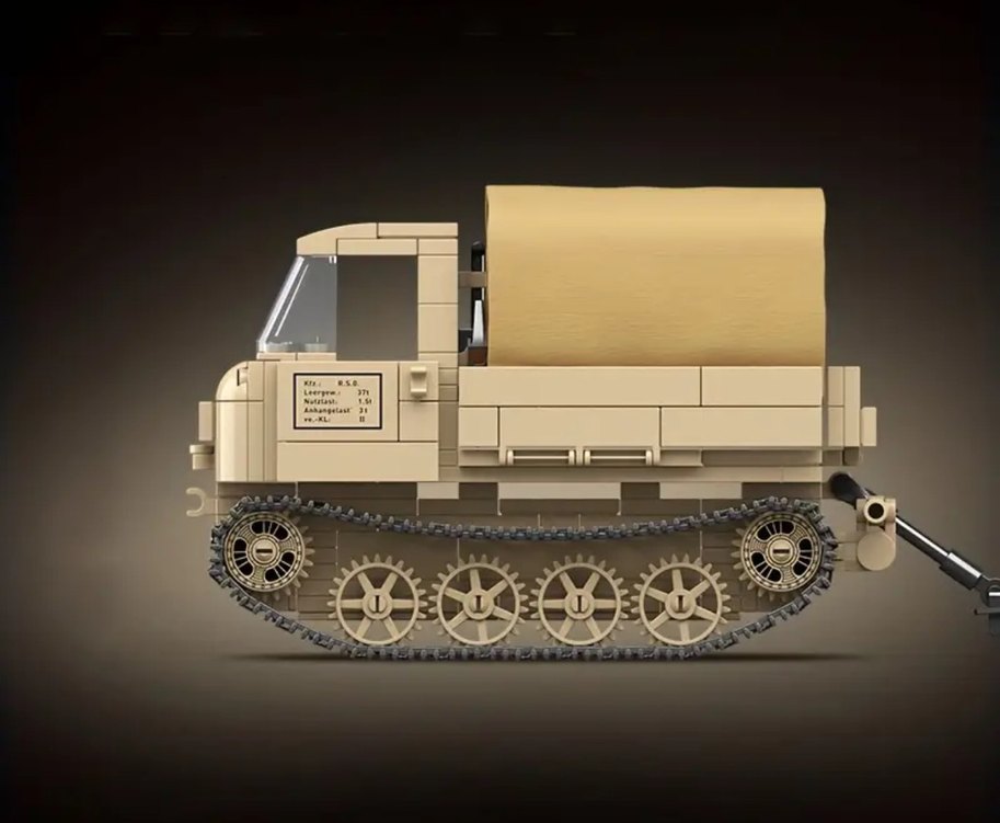 Lego 606 Parça Tractor Anti-Tank Gun - Görsel 2