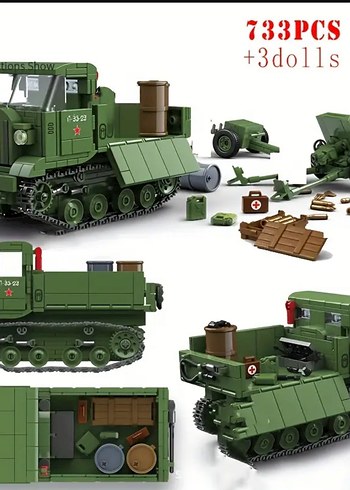 Lego 733 Parça STZ-5 Medium Tractor - Görsel 5