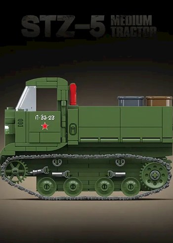 Lego 733 Parça STZ-5 Medium Tractor - Görsel 3