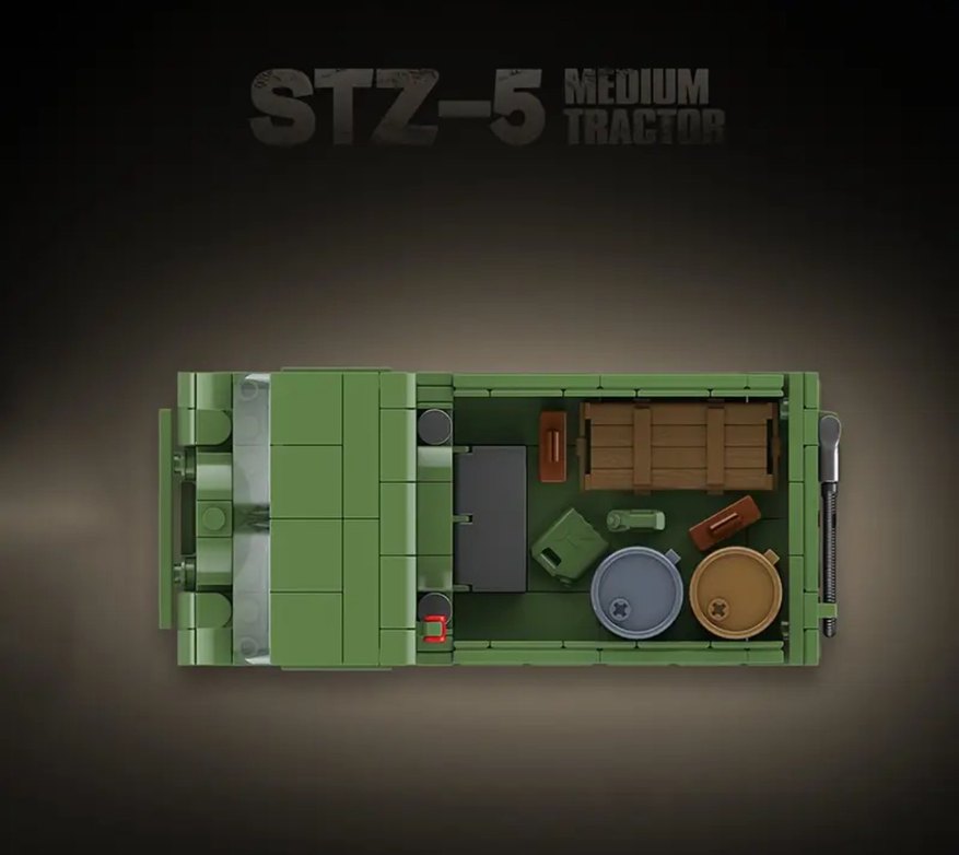 Lego 733 Parça STZ-5 Medium Tractor - Görsel 2