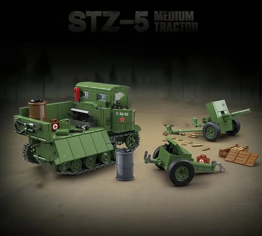 Lego 733 Parça STZ-5 Medium Tractor - Görsel 4