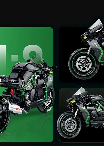 Lego 1.005 parça Kawasaki - Görsel 5