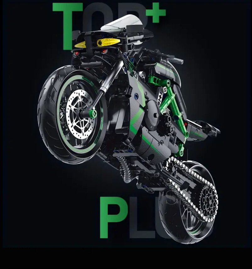 Lego 1.005 parça Kawasaki - Görsel 3