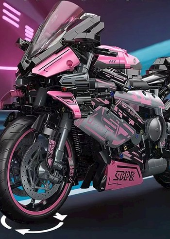 Lego 1/5 1.985parça BMW M1000RR Pink - Görsel 4