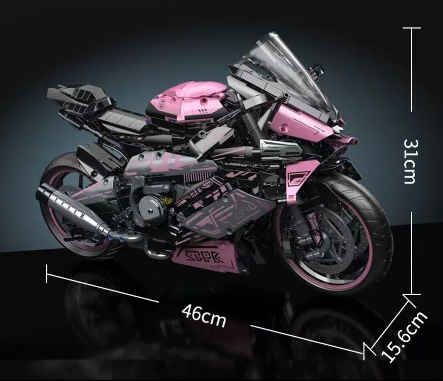 Lego 1/5 1.985parça BMW M1000RR Pink - Görsel 3