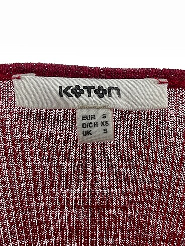 s Beden bordo Renk Koton Bluz %70 İndirimli.