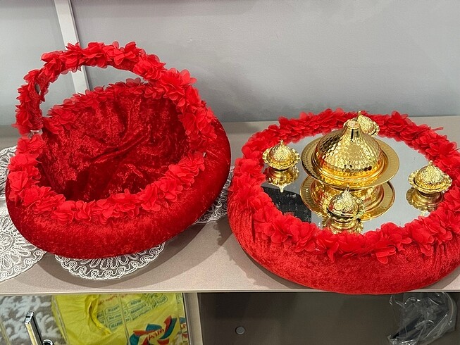 Kına tepsisi ve kutusu - Görsel 8