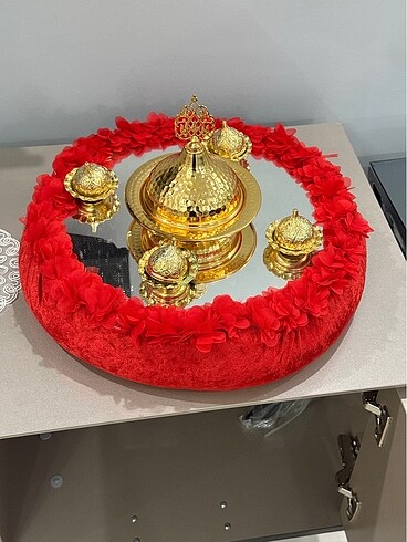 Kına tepsisi ve kutusu - Görsel 5