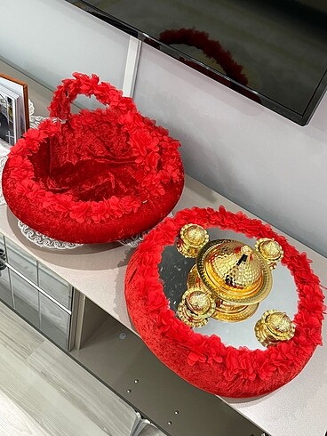 Kına tepsisi ve kutusu - Görsel 7