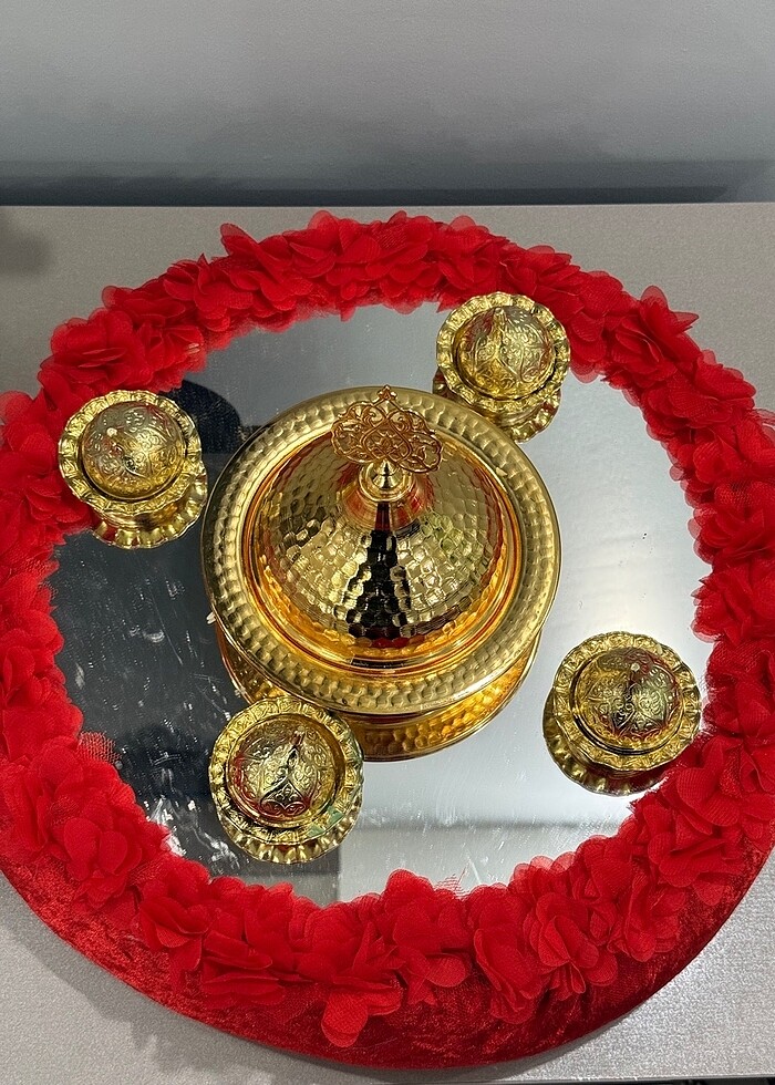 Kına tepsisi ve kutusu - Görsel 4