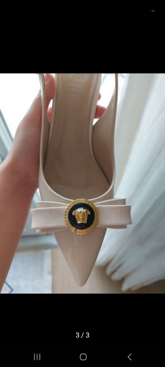 Bej Tokalı Stiletto Topuklu Kadın Ayakkabı - Görsel 2