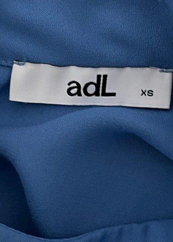 Mavi Uzun Drapeli Kadın Elbise - Görsel 4