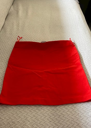 Kırmızı Kadın Mini Etek