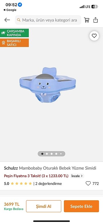 Diğer Mambobaby oturaklı yüzme simidi