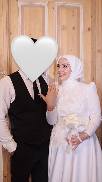 Tesettür gelinlik nişanlık - Görsel 11