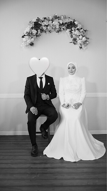 Tesettür gelinlik nişanlık - Görsel 15