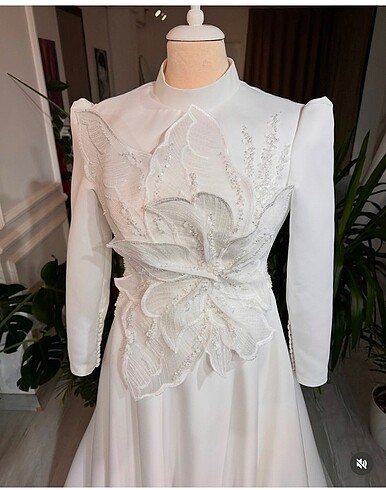 Tesettür gelinlik nişanlık - Görsel 8