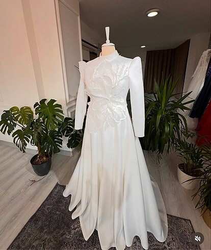 Tesettür gelinlik nişanlık - Görsel 7