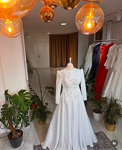 Tesettür gelinlik nişanlık - Görsel 5