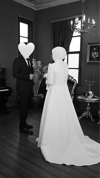 Tesettür gelinlik nişanlık - Görsel 20