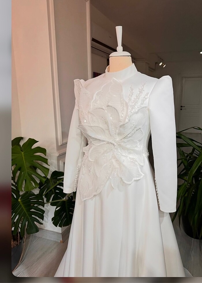 Tesettür gelinlik nişanlık - Görsel 4