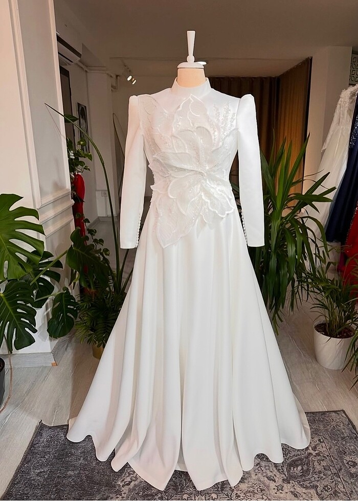 Tesettür gelinlik nişanlık - Görsel 2