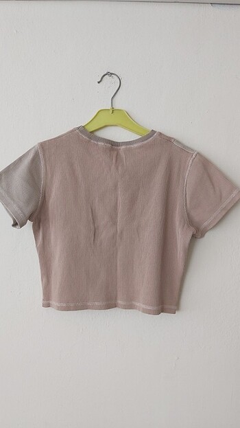 l Beden camel Renk Crop tişört