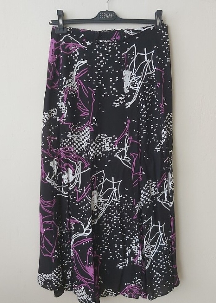 Uzun etek, ceket, askılı bluz takım - Görsel 4