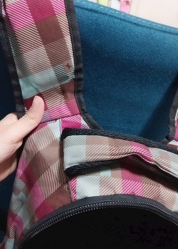 Çok Bölmeli Pembe Pastel Okul Çantası - Görsel 6