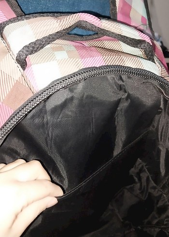 Çok Bölmeli Pembe Pastel Okul Çantası - Görsel 7