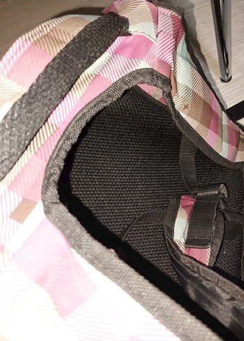 Çok Bölmeli Pembe Pastel Okul Çantası - Görsel 8