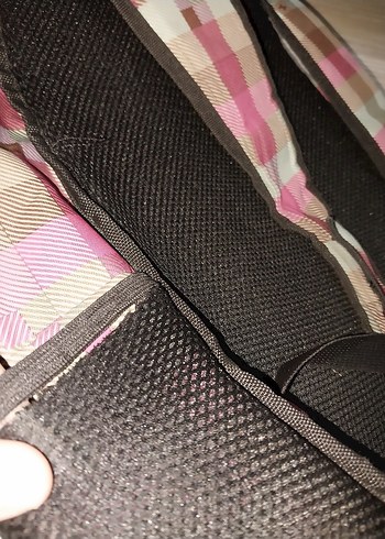 Çok Bölmeli Pembe Pastel Okul Çantası - Görsel 5