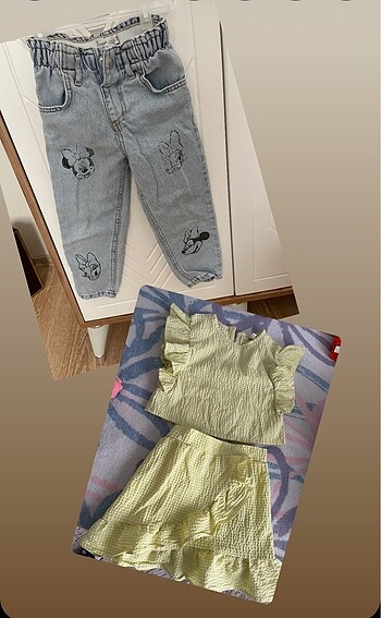 Pantolon ve etek / bluz takım birlikte