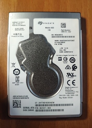 Seagate 1TB (1000GB) HDD 2.5
