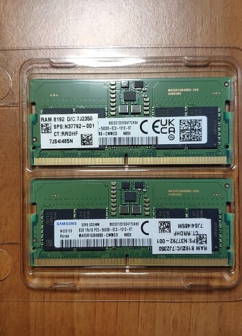Samsung 16GB 5600MHz DDR5 Notebook Ram (2x18)