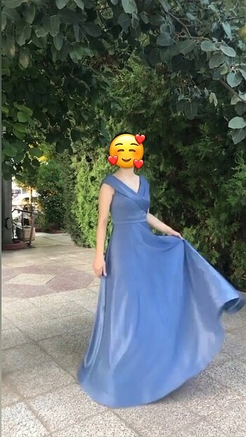 Abiye Elbise-İndigo Mavi