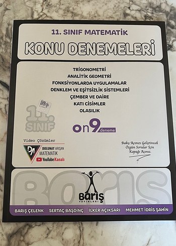 11. Sınıf Matematik Konu Denemeleri Kitabı