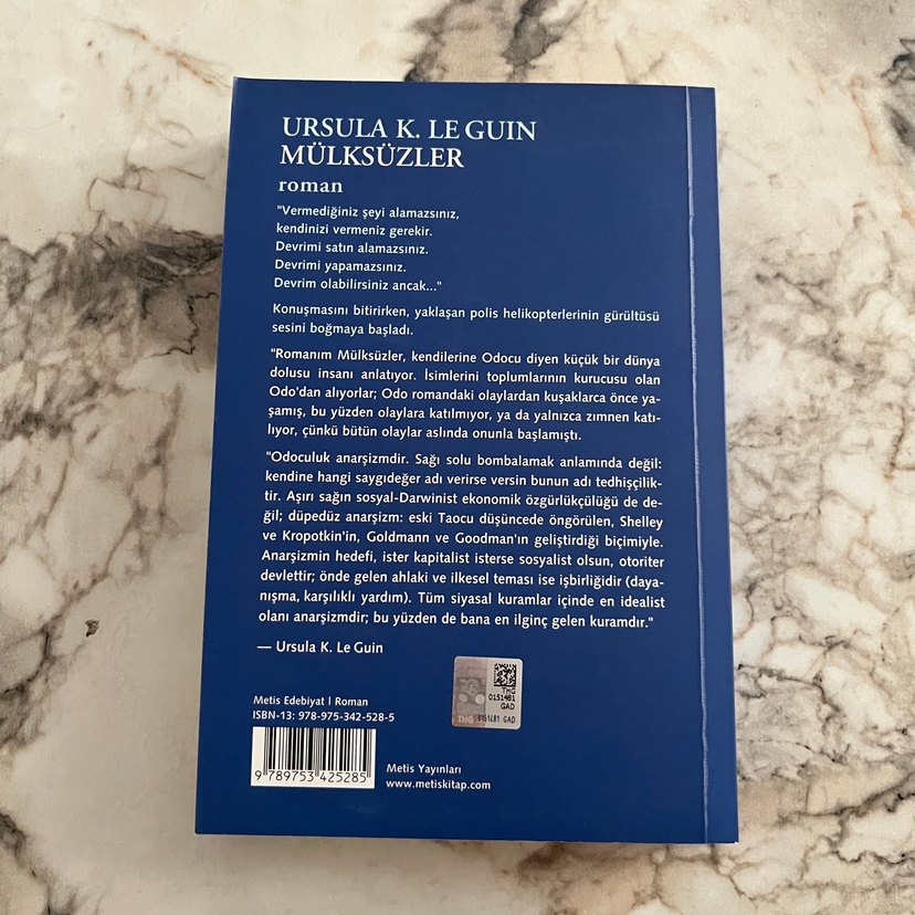 Mülksüzler - Ursula K. Le Guin - Görsel 2