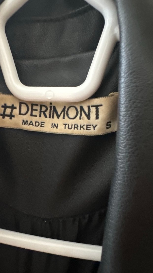 Kadın Siyah Deri Biker Ceket - Görsel 2