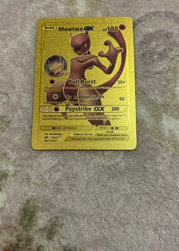 Altın Renkli Kart - Görsel 5