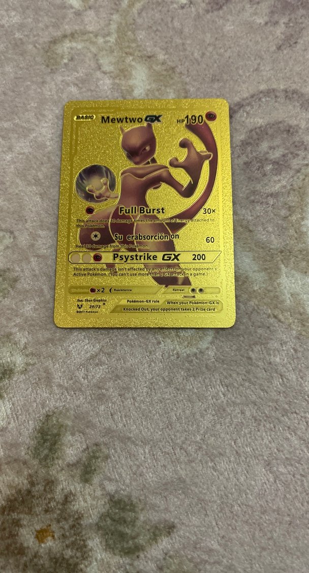 Altın Renkli Kart - Görsel 5