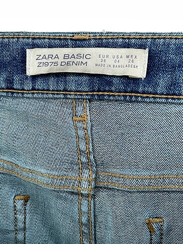 36 Beden mavi Renk Zara Jean / Kot %70 İndirimli.