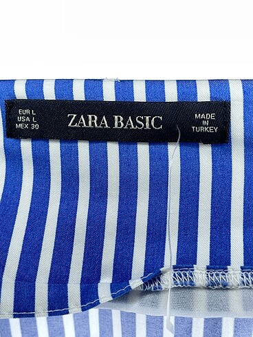 l Beden mavi Renk Zara Mini Etek %70 İndirimli.