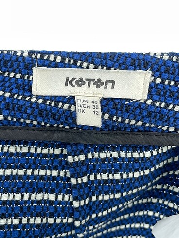 40 Beden lacivert Renk Koton Mini Etek %70 İndirimli.