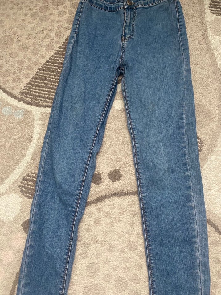 Kadın Mavi Slim Fit Midi Kot Pantolon - Görsel 2