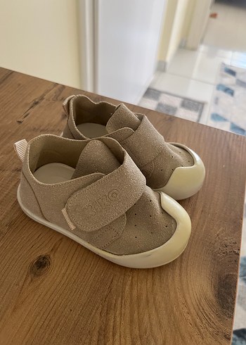 Kiko Bej Erkek Bebek İlk Adım Ayakkabısı Velcro