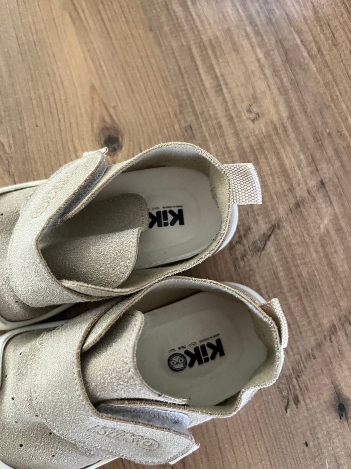 Bej Erkek Bebek İlk Adım Ayakkabısı Velcro - Görsel 4