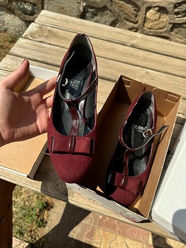 39 Beden bordo Renk Topuklu ayakkabı