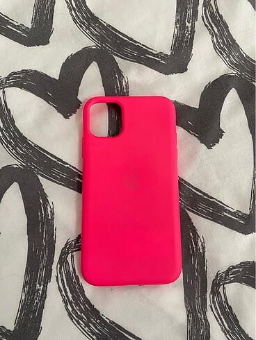 Pembe iphone 11 telefon kılıfı