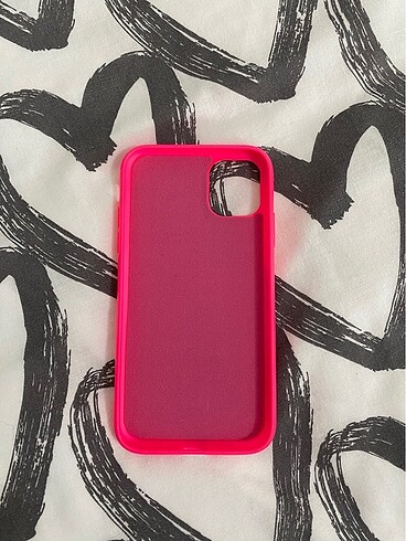 Apple Pembe iphone 11 telefon kılıfı